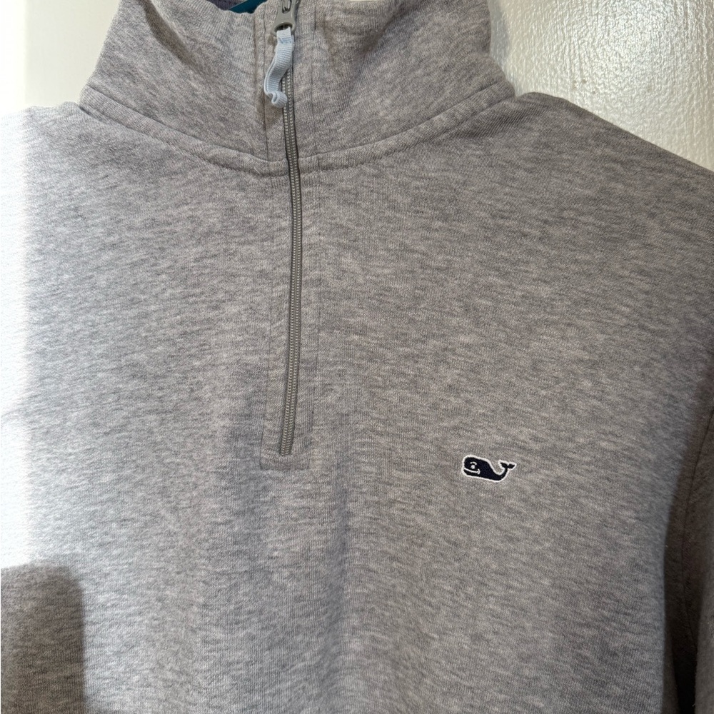 Men’s XS Vineyard Vines Quarter-Zip Pullover – Gray - Picture 2 of 5